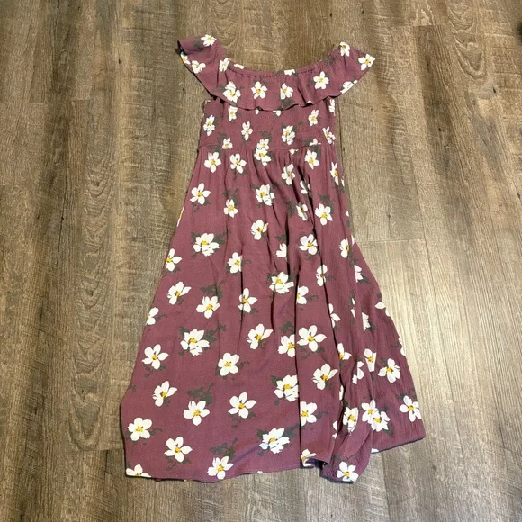 Aeropostale size small pink floral Sundress smocked top - Picture 4 of 5